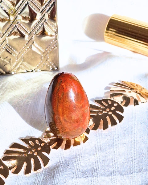Œuf de yoni Prestige - Jaspe multicolore Madagascar moyen non troué