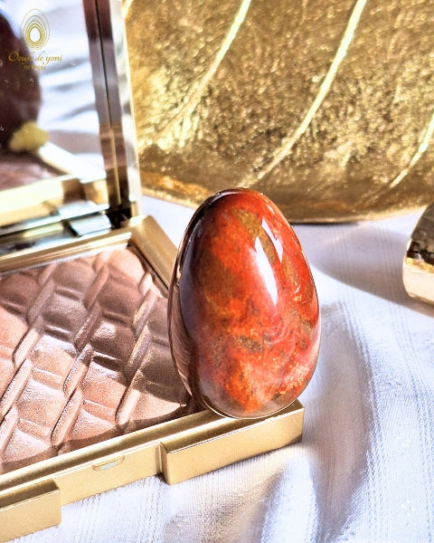 Œuf de yoni Prestige - Jaspe multicolore Madagascar moyen non troué