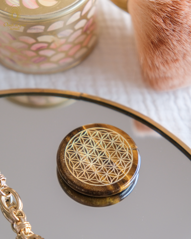🎁 L'affirmation : Le rond de rechargement énergétique de vos œufs - œil de tigre et Fleur de vie (100% off)