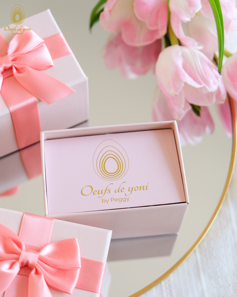 1 oeuf de yoni offert- coffret trio - Les oeufs de l'Amour et de la Sexualité - 3 oeufs moyens non troués pour le prix de 2