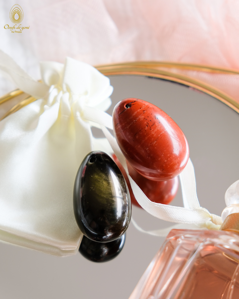 coffret-duo-œufs-anti-procrastination-oeufs-de-yoni-obsidienne-doree-et-jaspe-rouge-moyen-troues