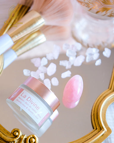 bougie-divine-quartz-rose-quartz cristal-oeuf-de-yoni