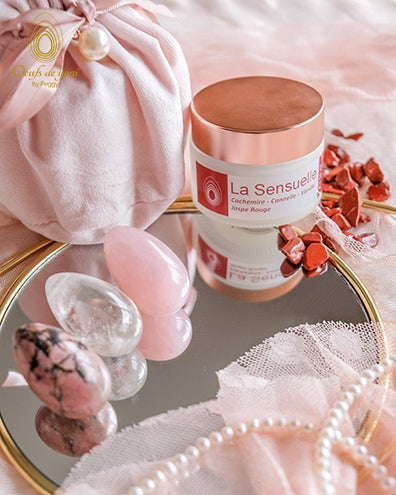 Coffret Trio et bougie - Les oeufs de l'Amour et de la Sexualité et sa bougie Sensuelle - 3 oeufs moyens non troués + bougie 50ml