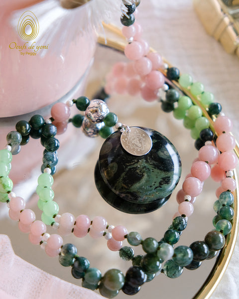 Mala-Astro-TAUREAU-agate-mousse-jade-vert-clair-opale-rose-jaspe-kambamba-2